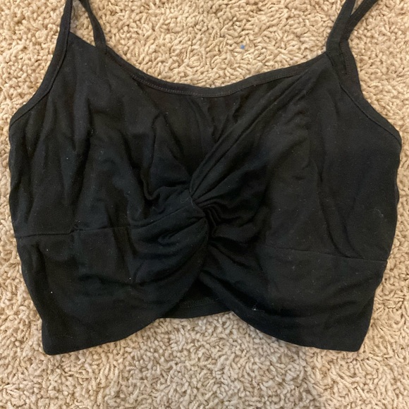 Cropped black knot top - Picture 2 of 4